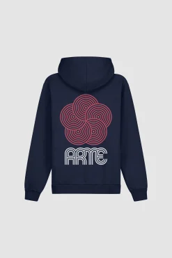 Hot Hank Back Circle Flower Hoodies